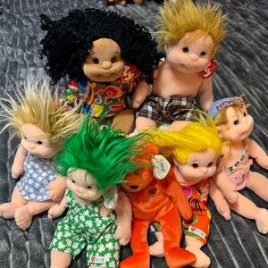 Ty Beanie Kids Plush Doll Collection with Vibrant Hair